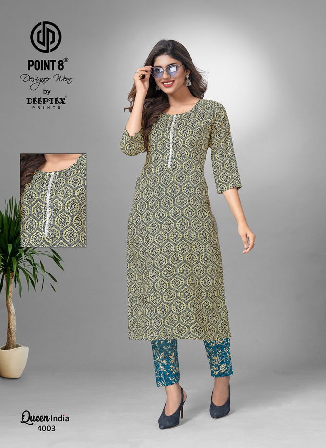 Queen India Vol 4 By Deeptex  Kurti With Bottom Catalog